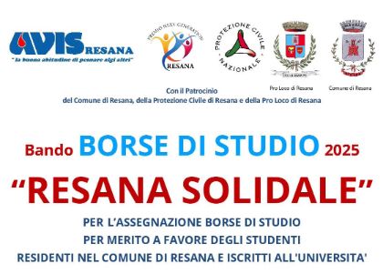 BANDO “RESANA SOLIDALE” BANDO “RESANA SOLIDALE”